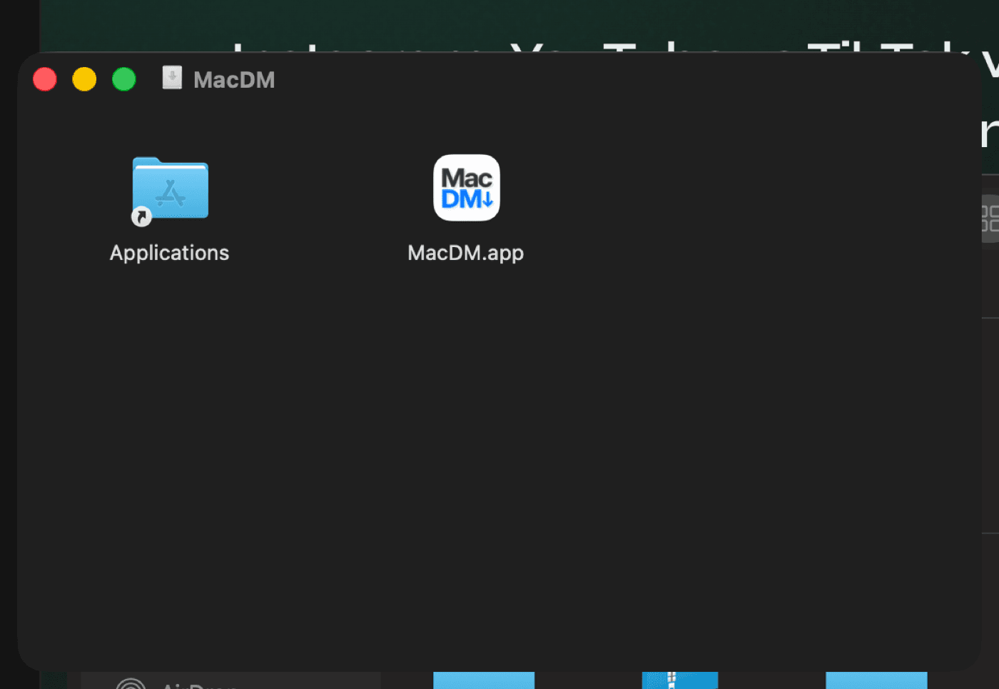 Open the DMG and drag to Applications