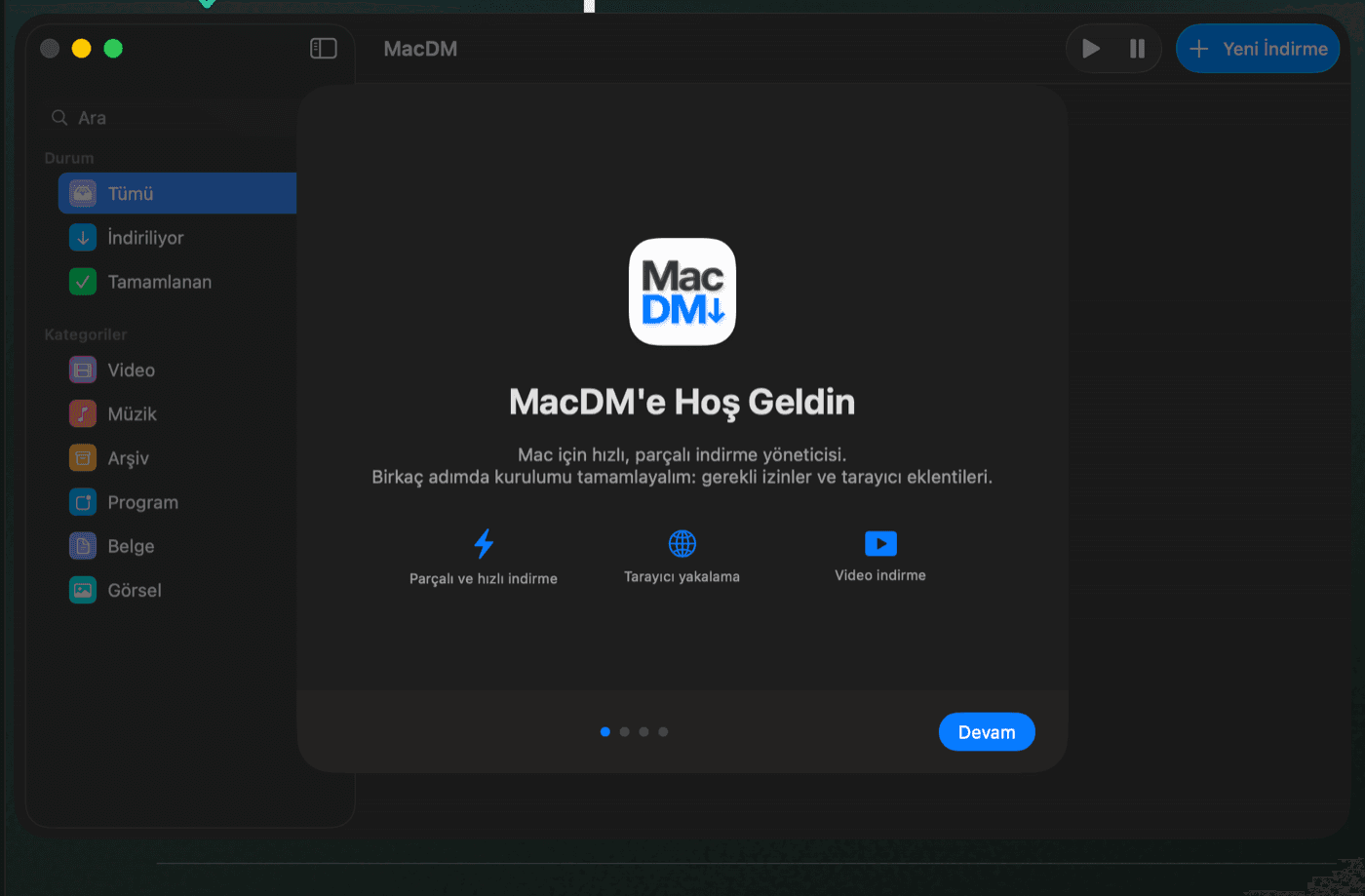 Setup wizard: Welcome